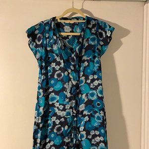 Rebecca Taylor Blue Floral Dress